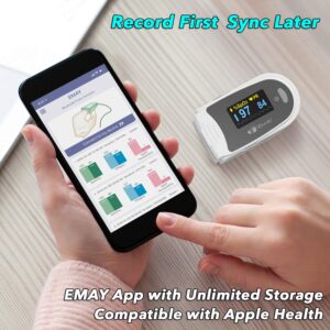 Wifi  Pulse Oximeter Sleep Oxygen Monitor with App for iPhone & Android | Track Overnight & Continuous Blood Oxygen Saturation Level