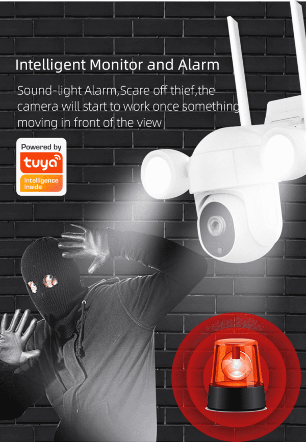 Tuya Solar Camera1080p security wifi camera system wireless solar low power battery camera smart life app - Image 10