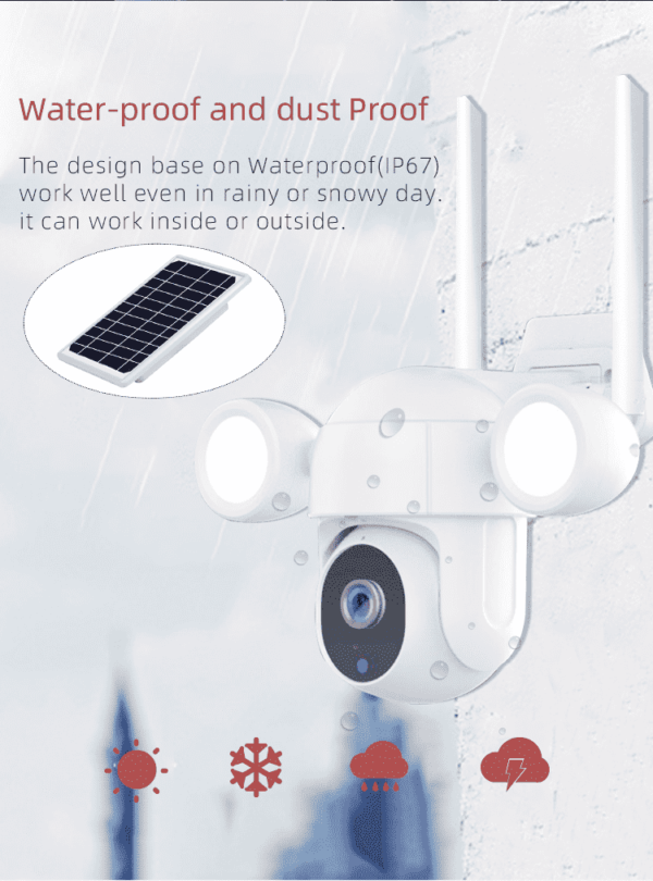 Tuya Solar Camera1080p security wifi camera system wireless solar low power battery camera smart life app - Image 11