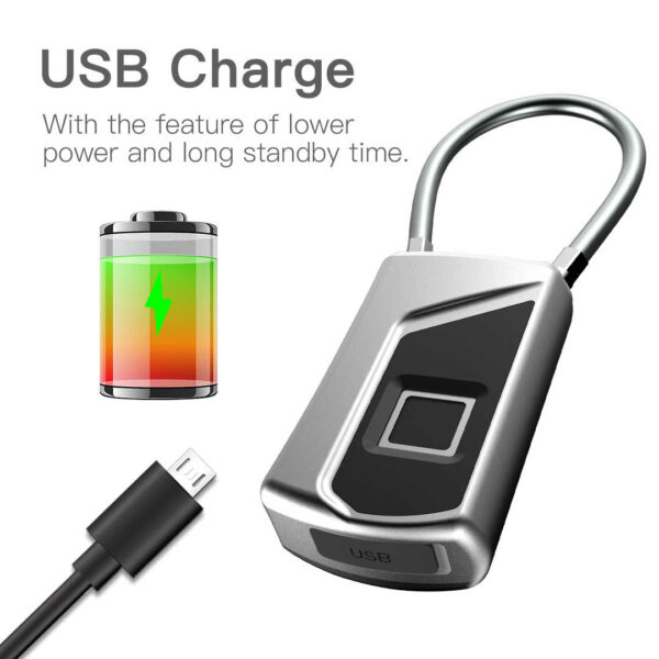 L1 biometric fingerprint door lock fingerprint padlock digital door lock fingerprint - Image 2