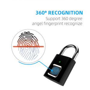 L34 Fingerprint padlock Intelligent padlock Warehouse door electronic lock Travel bag Student cabinet Home cabinet Dormitory gym