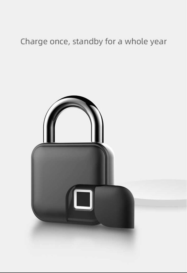 L3+ Smart Fingerprint Lock Mini USB Charging Smart Padlock Cabinet Fingerprint Lock Bag Padlock - Image 12
