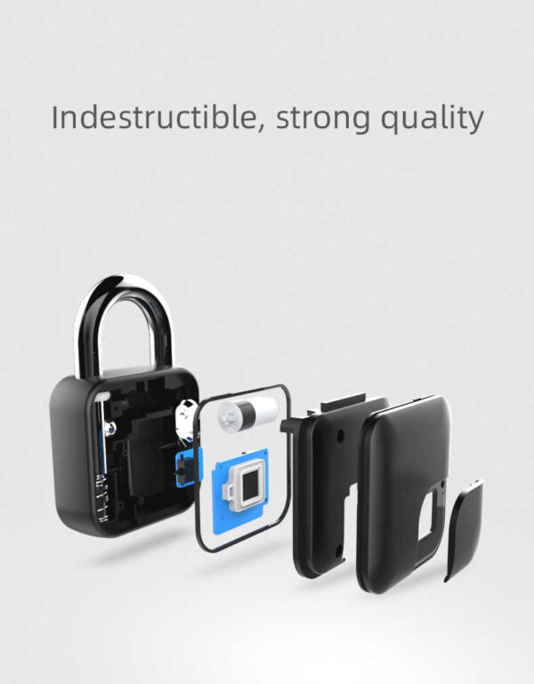 L3+ Smart Fingerprint Lock Mini USB Charging Smart Padlock Cabinet Fingerprint Lock Bag Padlock - Image 15