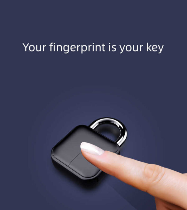 L3+ Smart Fingerprint Lock Mini USB Charging Smart Padlock Cabinet Fingerprint Lock Bag Padlock - Image 16