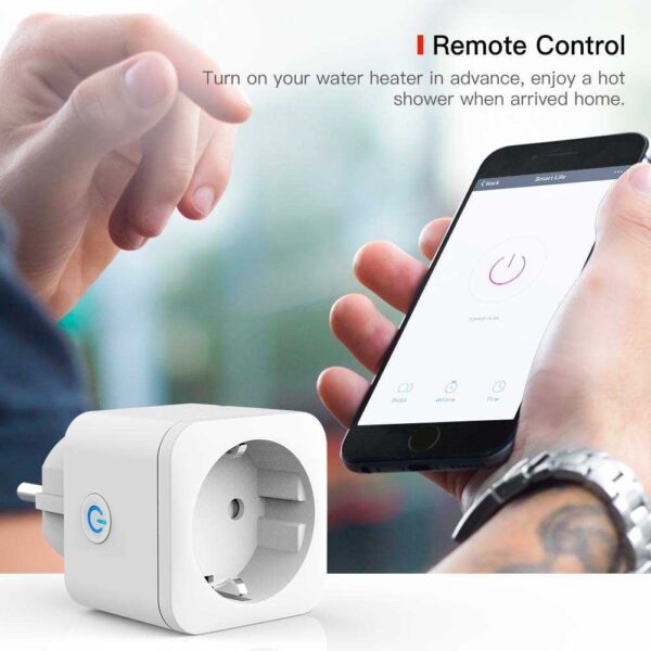 Tuya wifi compatible emergy meter wireless eu smart plug