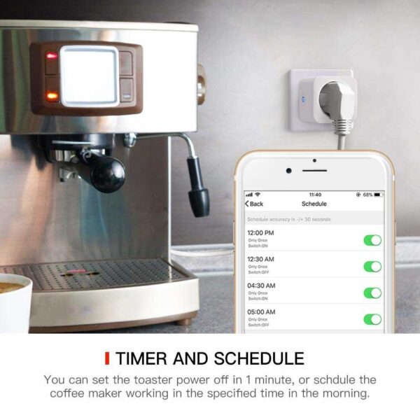 Tuya wifi compatible emergy meter wireless eu smart plug