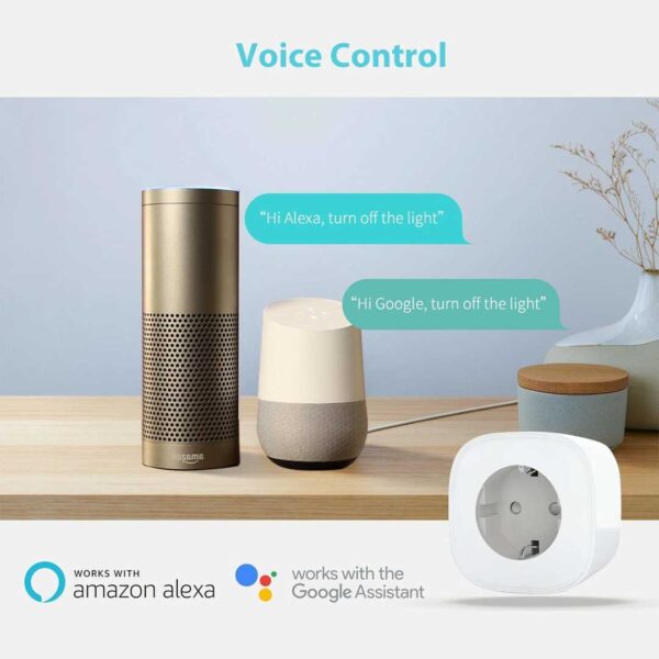Tuya wifi compatible emergy meter wireless eu smart plug