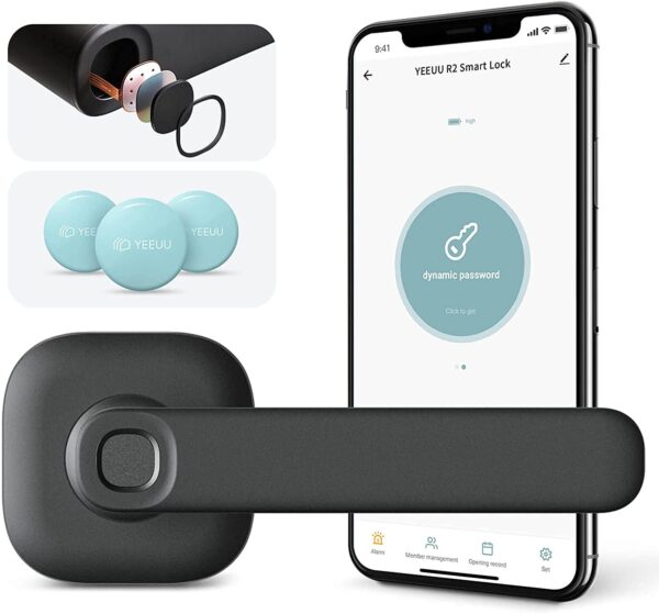 YEEUU Smart Door Lock with Fingerprint, NFC, APP. Stylish Bluetooth Door Lever. (R250) - Image 3