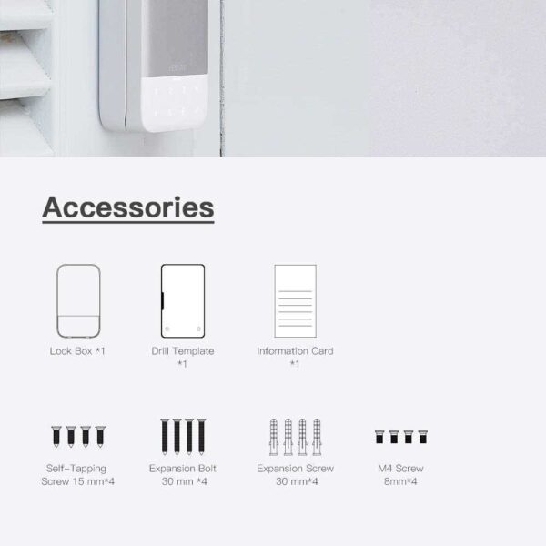 YEEUU Smart Lock Box with Passcode and Bluetooth APP, Perfect for Smart Home, Airbnb and Rental Business(K120) - Image 6
