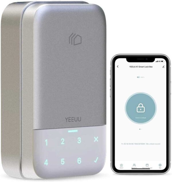 YEEUU Smart Lock Box with Passcode and Bluetooth APP, Perfect for Smart Home, Airbnb and Rental Business(K120) - Image 8