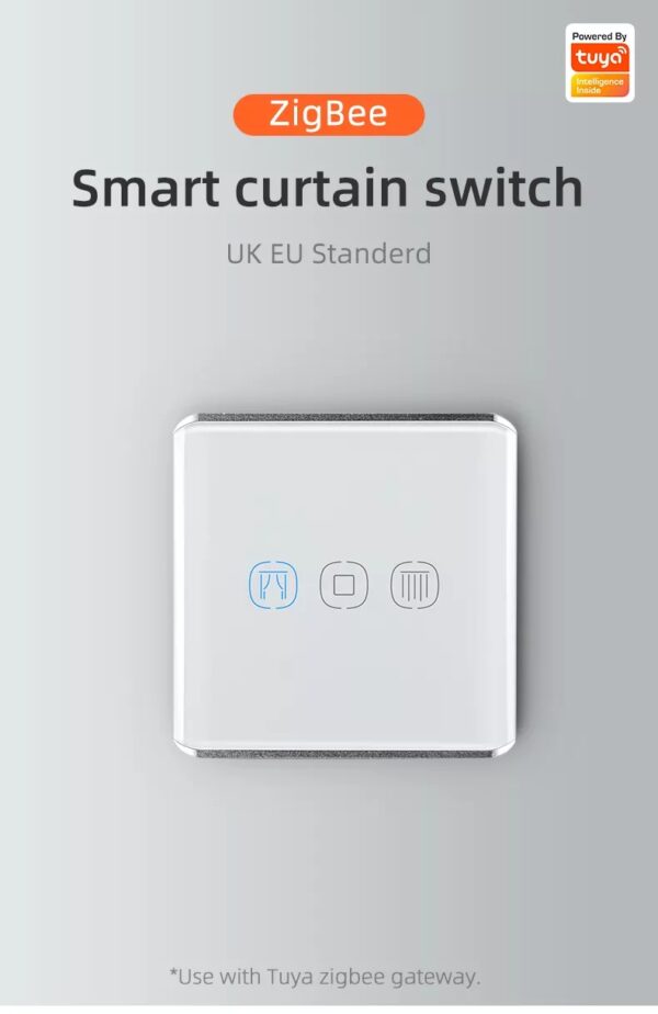 Smart Curtain Switch 3gang ZigBee N+Lline EU/UK alexa smart light switch - Image 6