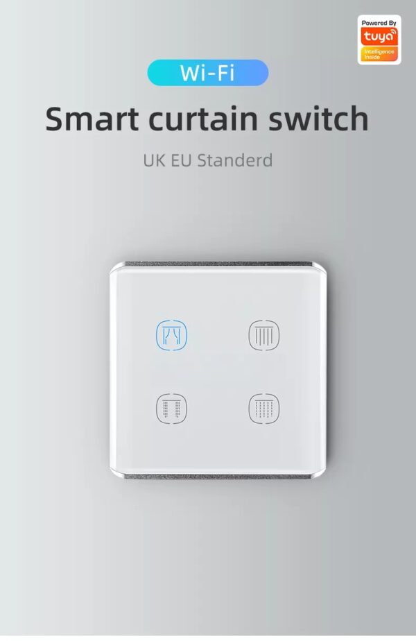 Smart Curtain Switch 4gang Wi-Fi N+Lline EU/UK 4 gang smart switch - Image 6