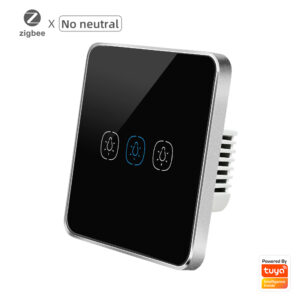 Smart Light Switch 3gang No neutral ZigBee Single L line EU/UK homekit smart switch