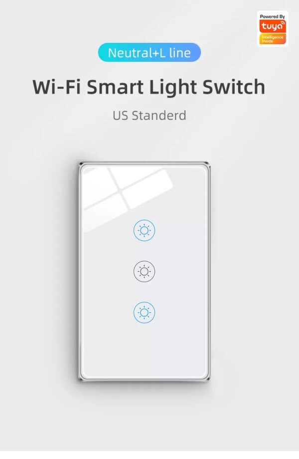 Smart Light Switch 4gang Wi-Fi N+Lline US 4 gang smart switch - Image 6