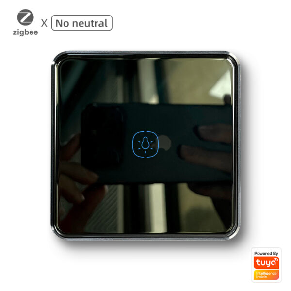 Smart Light Switch 1 gang No neutral ZigBee Single L line EU/UK homekit smart switch
