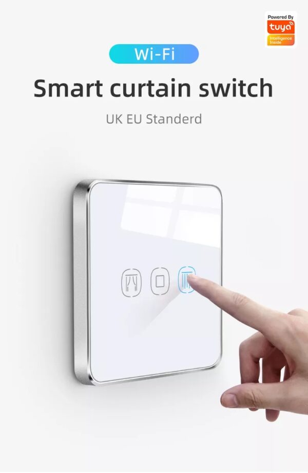 Smart Curtain Switch 3gang Wi-Fi N+Lline EU/UK google home smart light switch - Image 6