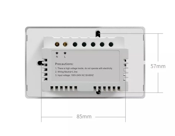 Smart Scene Switch 3gang Wi-Fi N+Lline US smart light switch google home - Image 15