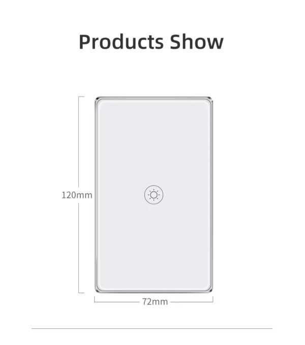 Smart Light Switch 1gang Wi-Fi N+Lline US alexa smart light switch - Image 15