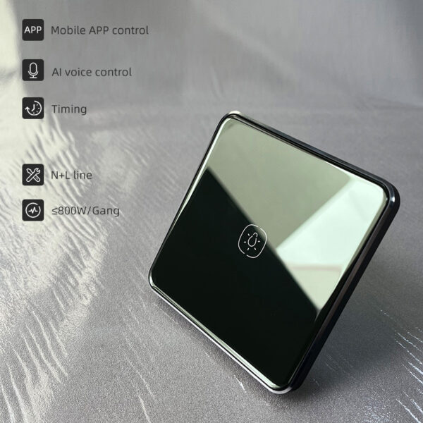 Smart Light Switch 1 gang ZigBee N+L line EU/UK google smart light switch - Image 2