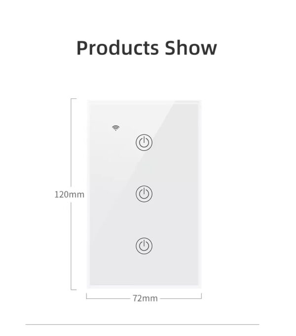 Smart Light Switch 3gang WiFi N+Lline & L line US smart switch alexa - Image 7