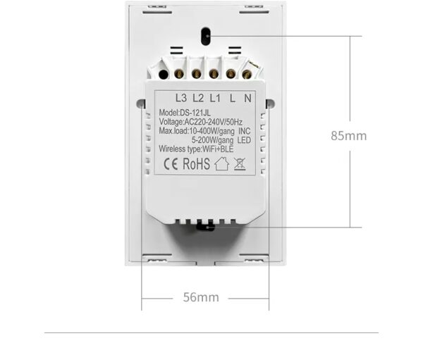 Smart Light Switch 3gang WiFi N+Lline & L line US smart switch alexa - Image 8