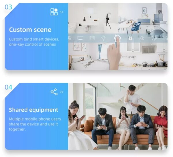 Smart Scene Switch 3gang Wi-Fi N+Lline US smart light switch google home - Image 10