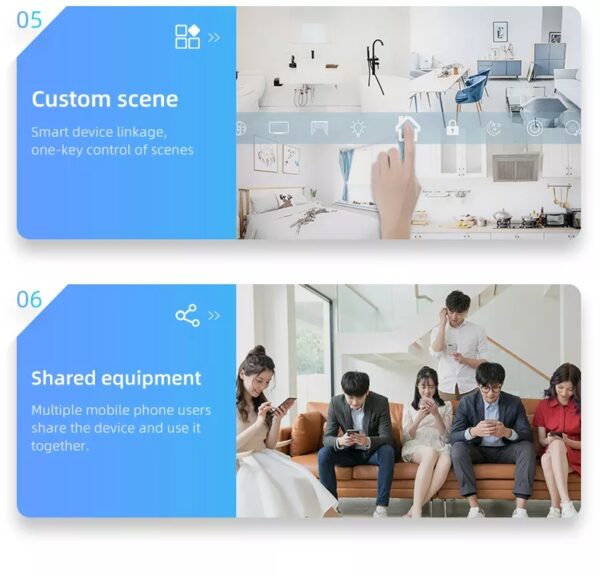 Smart Curtain Switch 4gang Wi-Fi N+Lline EU/UK 4 gang smart switch - Image 10