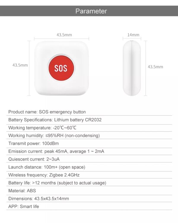 Smart ZigBee SOS Wireless alarm button - Image 11