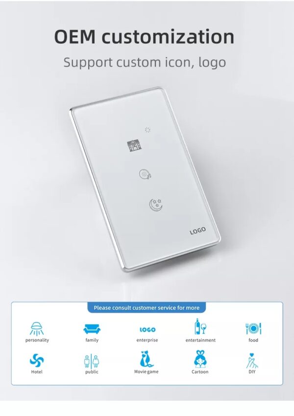 Smart Scene Switch 3gang Wi-Fi N+Lline US smart light switch google home - Image 12