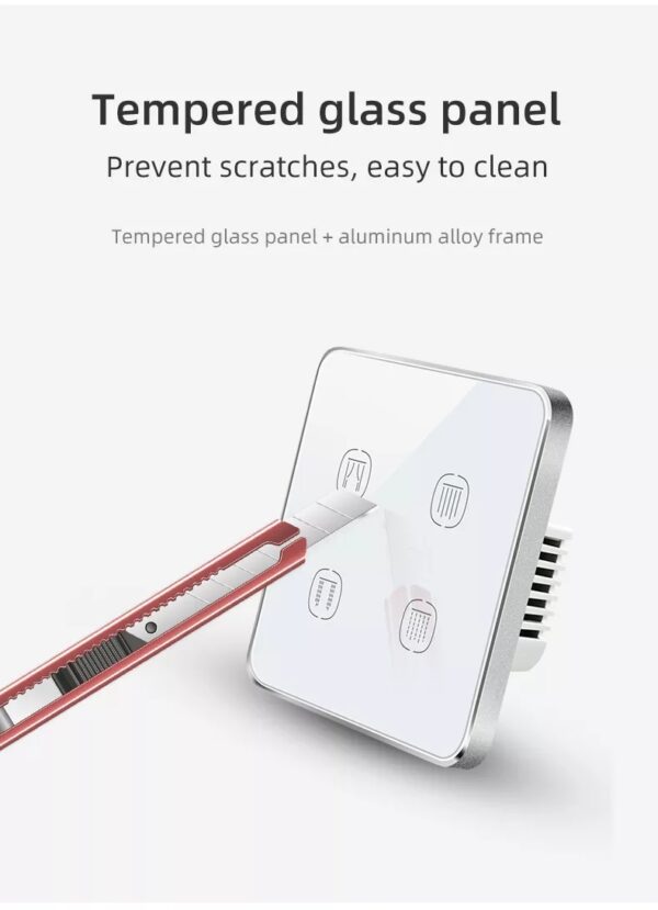 Smart Curtain Switch 4gang Wi-Fi N+Lline EU/UK 4 gang smart switch - Image 12