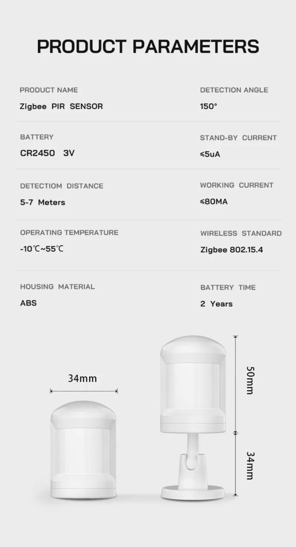 Smart ZigBee PIR Motion sensor JMPIR01 - Image 12