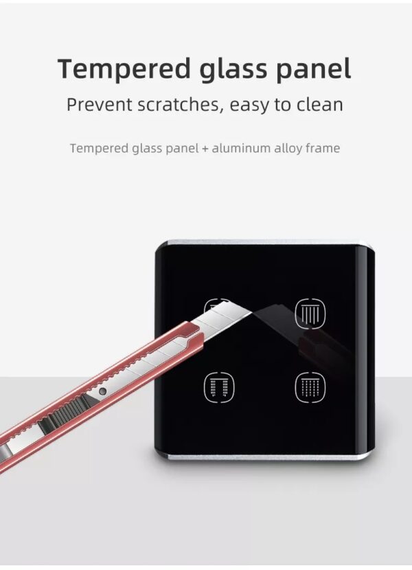 Smart Curtain Switch 4gang Wi-Fi N+Lline EU/UK 4 gang smart switch - Image 12