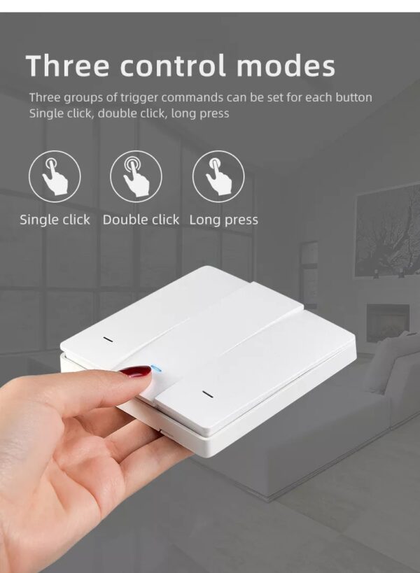 Wireless Scene Switch 1gang ZigBee Battery Switch smart network switch - Image 12