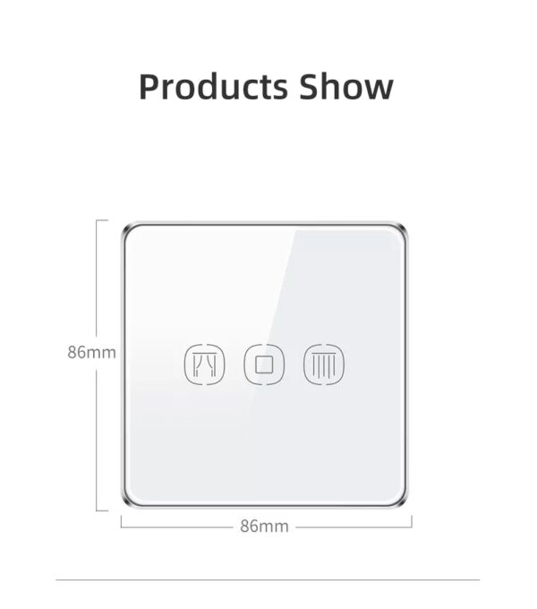 Smart Curtain Switch 3gang Wi-Fi N+Lline EU/UK google home smart light switch - Image 14