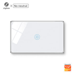 Smart Light Switch 1gang No neutral ZigBee Single L line US smart network switch
