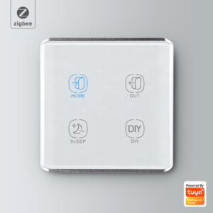 Smart Scene Switch 4gang ZigBee N+Lline EU/UK 4 gang smart switch