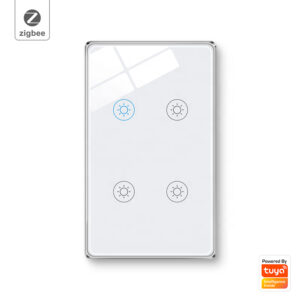 Smart Light Switch 4gang ZigBee N+Lline US 4 gang smart switch