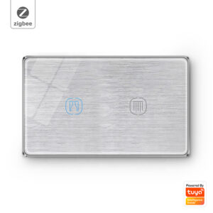 Smart Curtain Switch 2gang ZigBee N+Lline US smart switch alexa