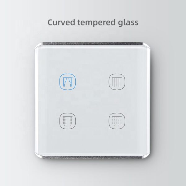 Smart Curtain Switch 4gang ZigBee N+Lline EU/UK 4 gang smart switch - Image 3