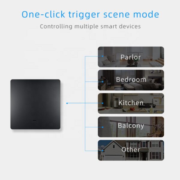 Wireless Scene Switch 1gang ZigBee Battery Switch smart network switch - Image 4