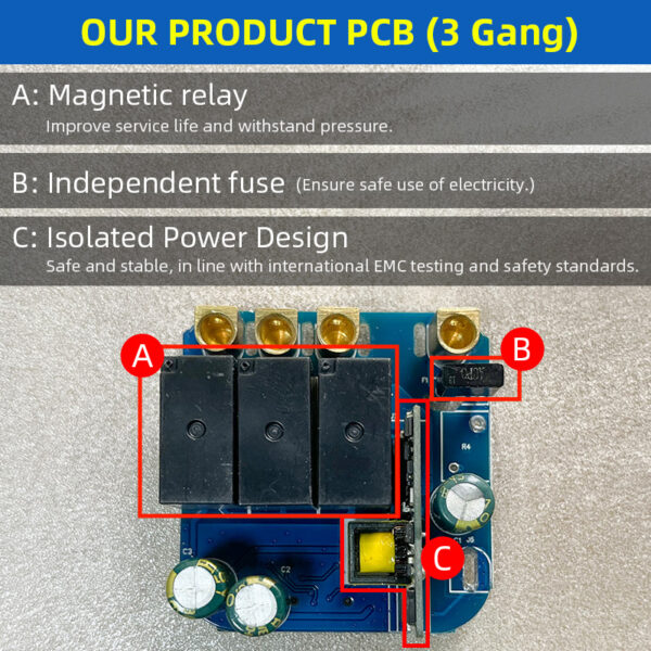 Smart Light Switch 1gang No neutral ZigBee Single L line US smart network switch - Image 3