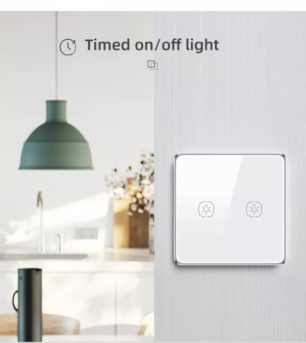 Smart Light Switch 1gang Wi-Fi N+Lline EU/UK 220v smart switch - Image 12