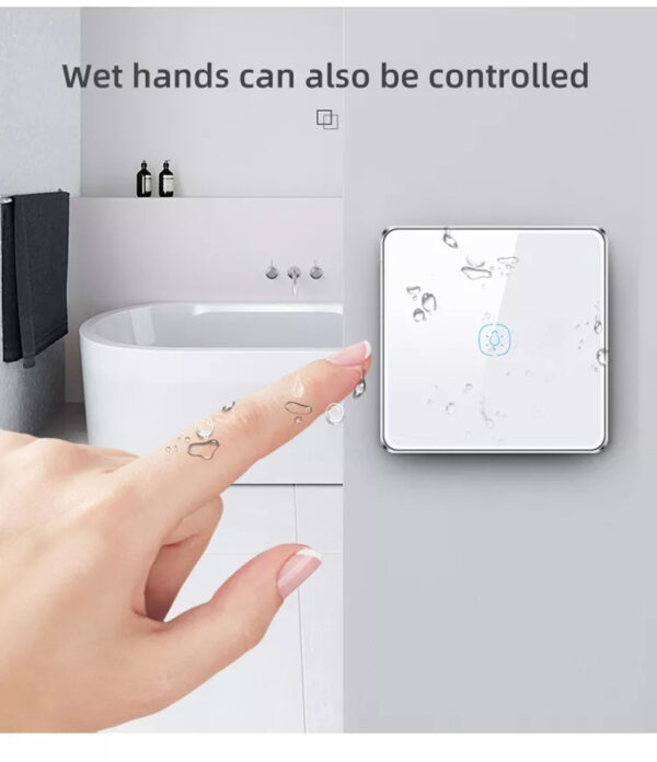 Smart Light Switch 1gang Wi-Fi N+Lline EU/UK 220v smart switch - Image 15