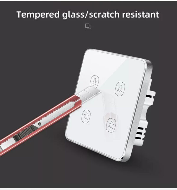 Smart Light Switch 4gang Wi-Fi N+Lline EU/UK 4 gang smart switch - Image 16