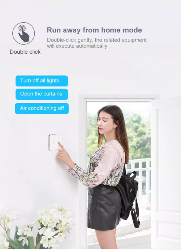 Wireless Scene Switch 2gang ZigBee Battery Switch smart network switch - Image 14