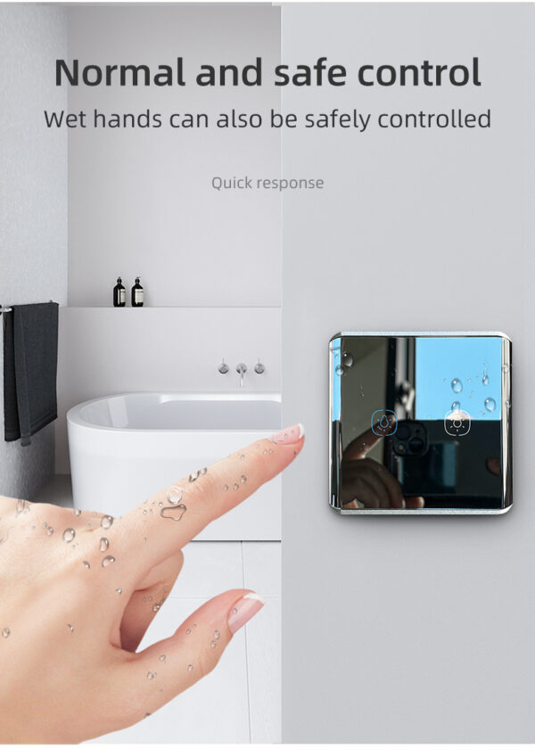 Smart Light Switch 1 gang ZigBee N+L line EU/UK homekit smart switch - Image 12