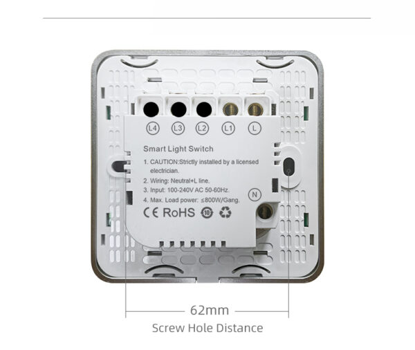 Smart Light Switch 1 gang ZigBee N+L line EU/UK homekit smart switch - Image 17
