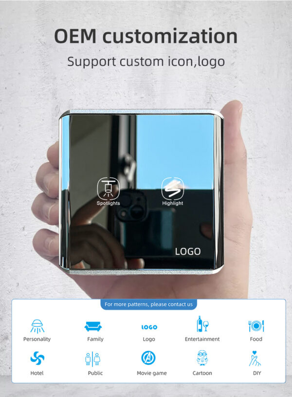 Smart Light Switch 2 gang ZigBee N+L line EU/UK homekit smart switch - Image 14