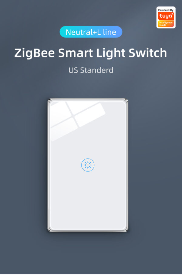 Smart Light Switch 1gang ZigBee N+L line US alexa smart switch - Image 18