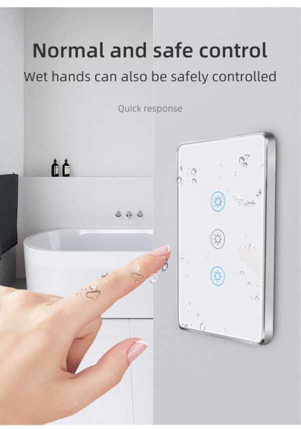 Smart Light Switch 1gang ZigBee N+L line US alexa smart switch - Image 24